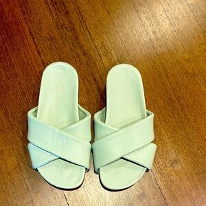 Bruno Magli Green Sandals with Sleek Design